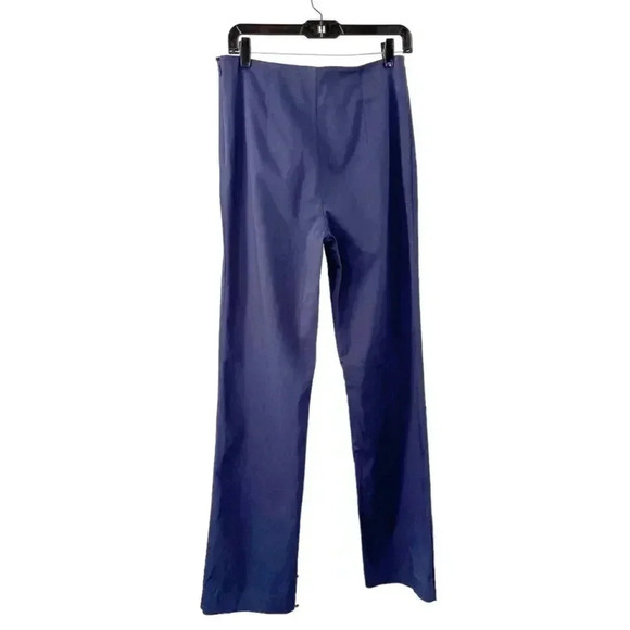 NWT Jonathan Simkhai Chase Front Slit Cotton-blend Pants Midnight size 6 - Picture 3 of 12